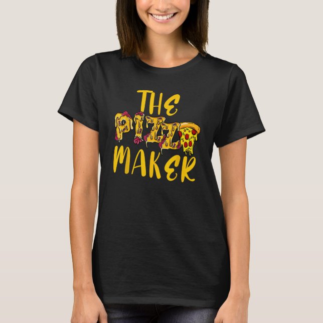 Camiseta Pizza Baker Funny Pizza Maker Pizzaria Itália (Frente)