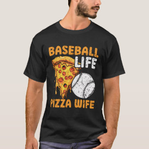 Camiseta Pizza Baseball Player Baseball Lover Sport Italian
