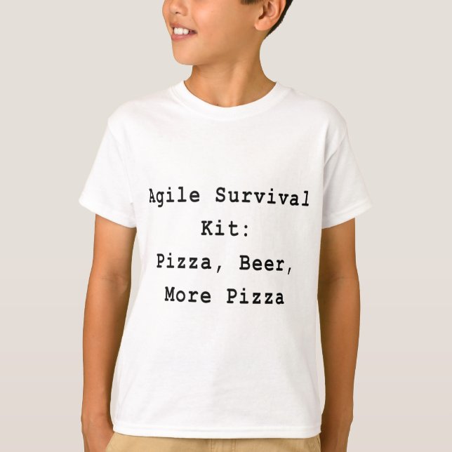Camiseta Pizza Beer Scrum Agile Project Management Engraçad (Frente)