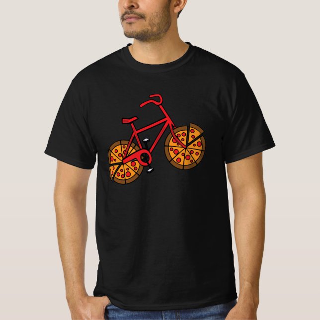 Camiseta Pizza Bike com pizzaria (Frente)