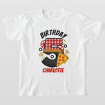 Camiseta Pizza Birthday 5 Quinto Aniversário Pizza shirt<br><div class="desc">Comemore o primeiro aniversário do bebê com esta camiseta especial,  design especial e personalizada</div>