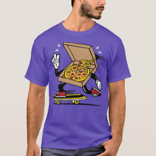 Camiseta Pizza Bo Skateboard Pizza Skate Kawaii Skater Fu