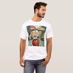 Camiseta Pizza cat - gato - entrega de pizza