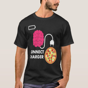 Camiseta Pizza Charger Pizza Charger Pizza Vazia Bateria