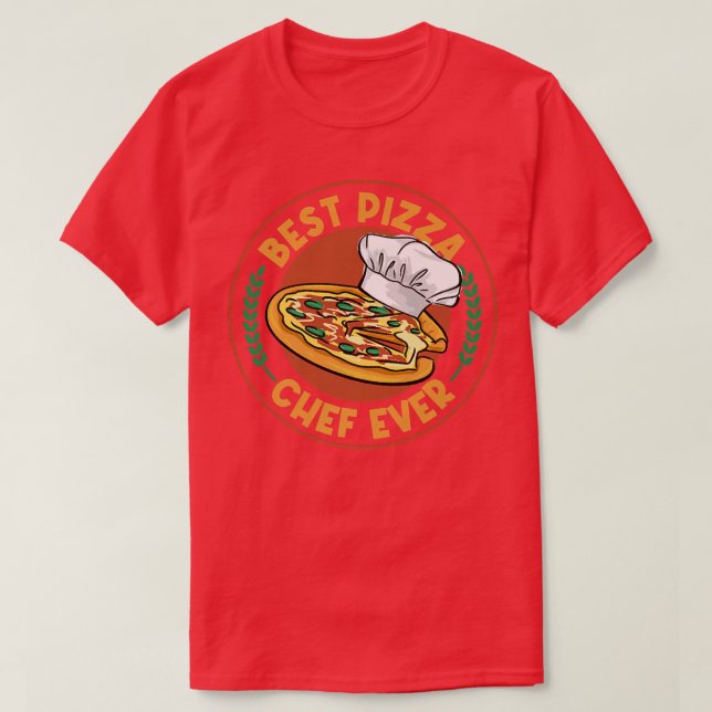 Camiseta Pizza Chef Comida Italiana Pizza Maker Hobby Chef (Frente do Design)