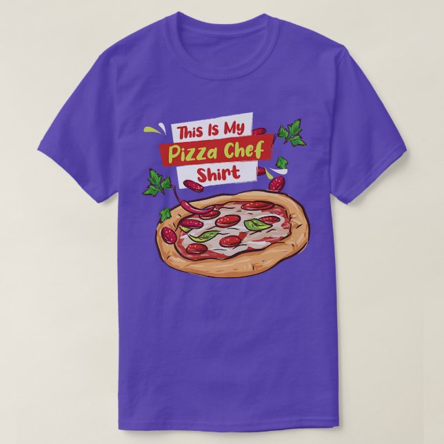 Camiseta Pizza Chef de Comida Italiana (Frente do Design)