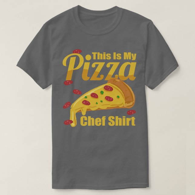 Camiseta Pizza Chef de Comida Italiano Funny Pizza Maker (Frente do Design)