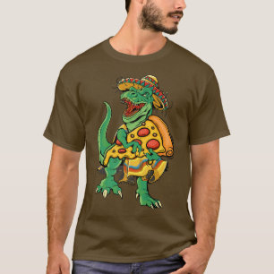 Camiseta Pizza Cinco de Mayo Kids Dinossaur T re Somber