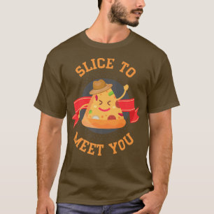 Camiseta Pizza Com Crosta De Queijo E Fatia De Fatia Para M