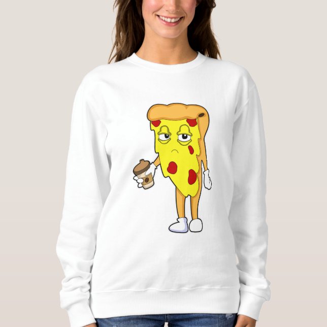 Camiseta Pizza com queijo e café de Salami (Frente)