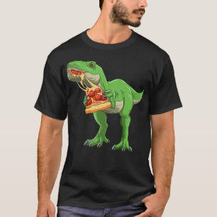 Camiseta Pizza Comendo Dinossauro Pizza T-Rex Pizza Amantes