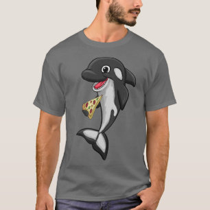 Camiseta Pizza Comida Amor Baleia Assassina Orca Sobremesa 