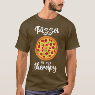 Camiseta Pizza como Terapia Irônica Dizendo Chef de Pizza H