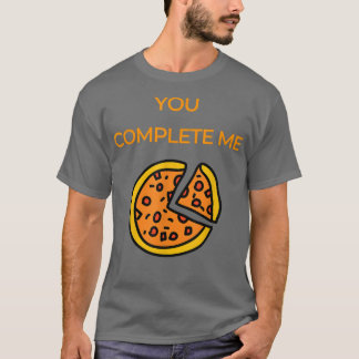 Camiseta Pizza Completa-Me Ventiladores De Pizza Engraçados
