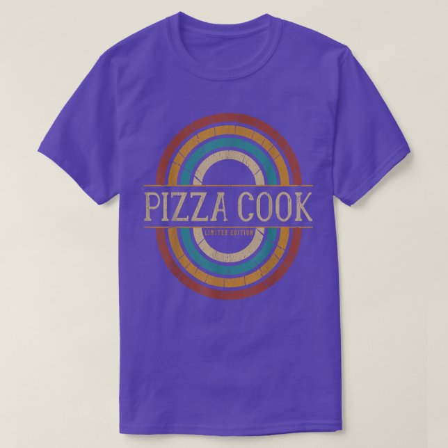 Camiseta Pizza Cook Vitnage Retro  (Frente do Design)