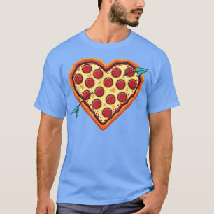 Camiseta Pizza Coração, Dia de os namorados Coração Bonito,