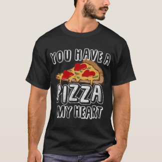Camiseta Pizza Coração Dia dos Namorados s Homens Mulheres 