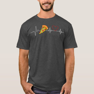 Camiseta Pizza coração pulsar amor pulsar amantes engraçado
