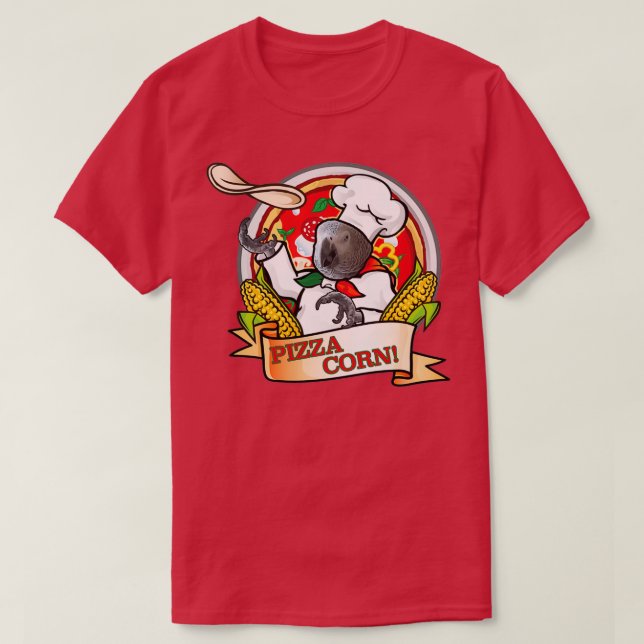 Camiseta Pizza Corn (Frente do Design)