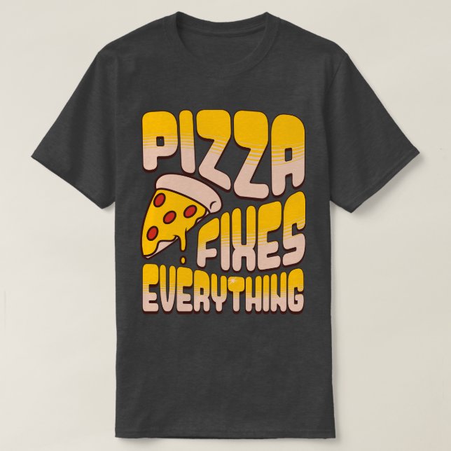 Camiseta Pizza corrige tudo 2 (Frente do Design)