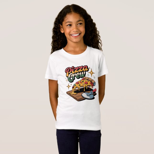 Camiseta Pizza Crew (Frente Completa)