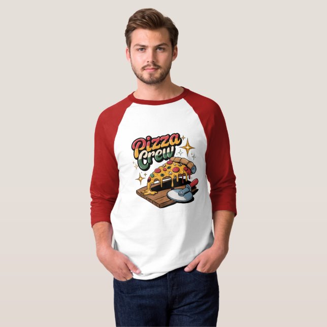 Camiseta Pizza Crew (Frente Completa)