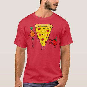 Camiseta Pizza Cuja Gama É De Tomate E Cebola