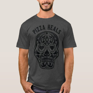 Camiseta Pizza cura Açúcar Cardíaco Anti-Dia de os namorado