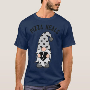 Camiseta Pizza cura Antivalentinas Dia Gnomo 3261