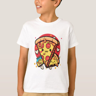 Camiseta Pizza Cute Kawaii