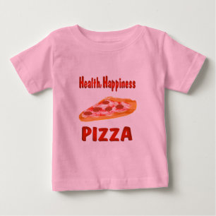 Camiseta Pizza da felicidade da saúde