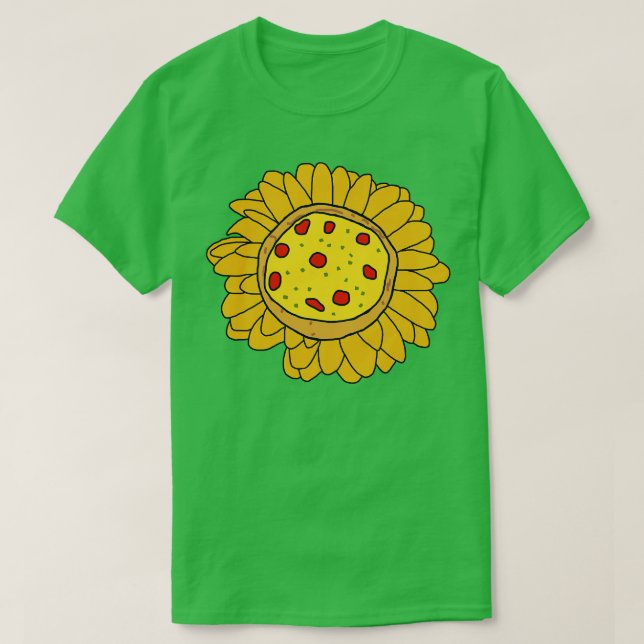 Camiseta Pizza Daisy Flower (Frente do Design)