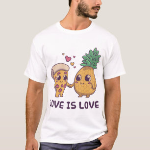 Camiseta Pizza de Abacaxi com Orgulho Cinto