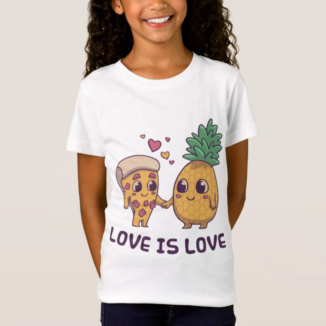 Camiseta Pizza de Abacaxi com Orgulho Cinto (Frente)