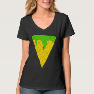 Camiseta Pizza de Abacaxi Hipster Diversão Crianças Menino