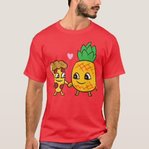 Camiseta Pizza de Abacaxi Pizza Cuja Pizza Havaí Engraçada