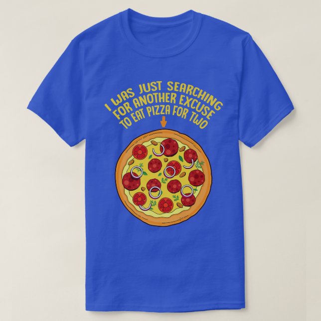 Camiseta Pizza De Anúncio De Gravidez Para Dois Bebês De Be (Frente do Design)