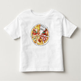 Camiseta Pizza de aquarela personalizada