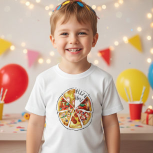Camiseta Pizza de aquarela personalizada