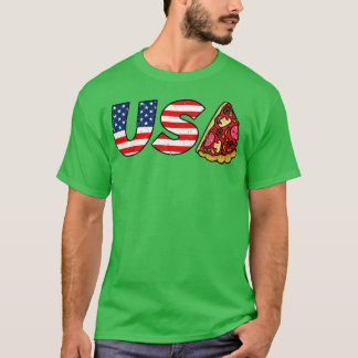 Camiseta Pizza de Bandeira Americana