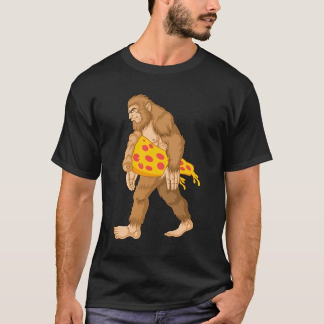 Camiseta pizza de Carregando patudo (Frente)