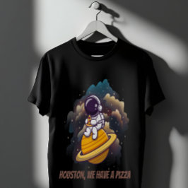 Camiseta Pizza de Comida Astronauta