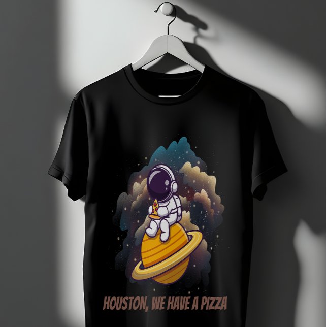 Camiseta Pizza de Comida Astronauta (Criador carregado)