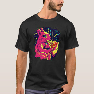 Camiseta Pizza de Comida de Esquilo Pizza Legal Quadrinhos 