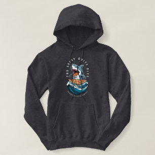 Camiseta Pizza de Comida de Tubarão   Excelente Bite Branca