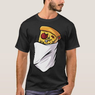 Camiseta Pizza de Comida Rápida de Comida Lixo num Saco
