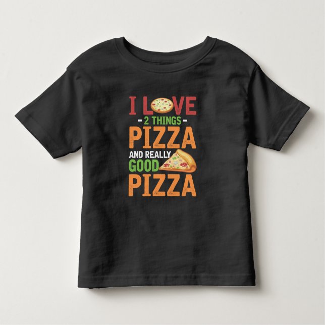 Camiseta Pizza de Comida Rápida Fatia de Folha (Frente)