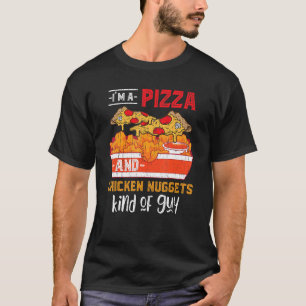 Camiseta Pizza de Fast Food Nuggets de Frango Foodie Nugge