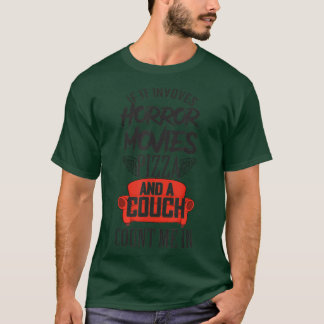 Camiseta Pizza De Filme De Horror E Uma Noite De Filme Da F