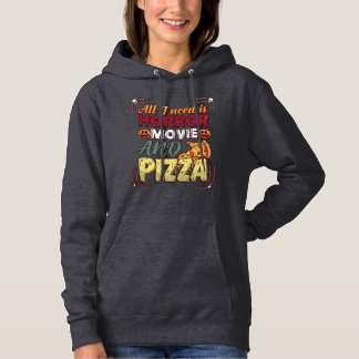 Camiseta Pizza de Filme de Terror Halloween Abóbora Crânio 